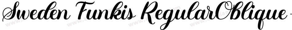 Sweden Funkis RegularOblique字体转换